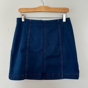 Free People Denim Mini Skirt